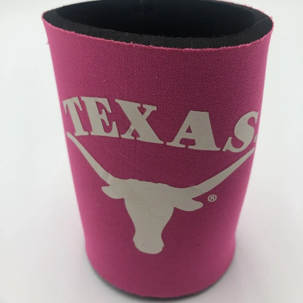 Texas‎ Long Horns Beer Coozi's Brown Pink His And Hers Set Of Two Preowned Used